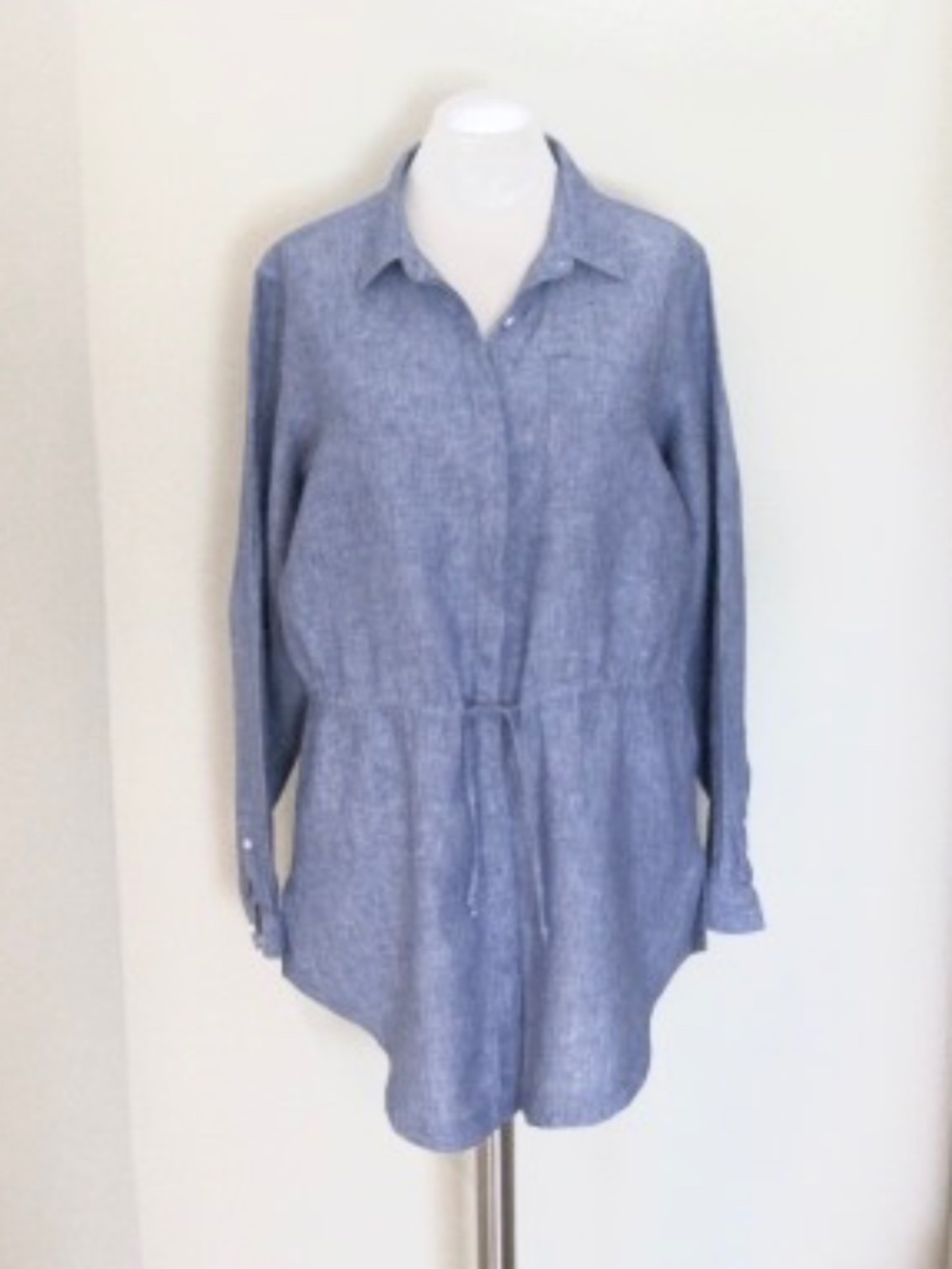 L.L. Bean Chambray Tunic Shirt